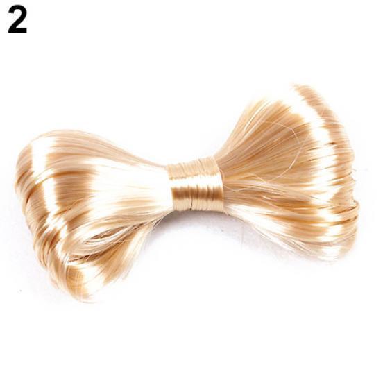 

Заколка в виде банта с искусственными волосами