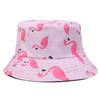 Hat Versatile Style Flamingo Print Womens Sunshade Fishermans Hatscaps