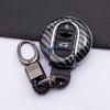 Carbon Fiber Car Key Fob Cover Case Chain Ring For Mini Cooper S One Countryman Clubman F54 F55 F56 F57 F60