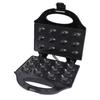 Walnut Cookie Maker 750W 12 Capacity Nonstick Mini Nut Waffle Bread Machine Electric Walnut Cake Mould for Home