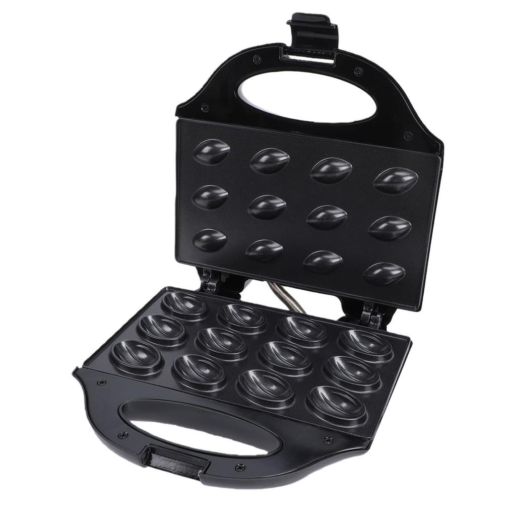 Walnut Cookie Maker 750W 12 Capacity Nonstick Mini Nut Waffle Bread Machine Electric Walnut Cake Mould for Home