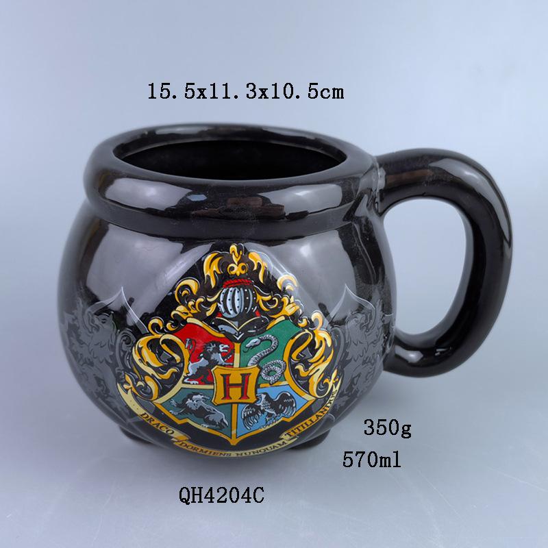 Harry Potter Heat Reveal Coffee Mug - Ceramic Wizard Cup with Glasses Handle - Colorful Cartoon Anime Merchandise for Hot Beverages