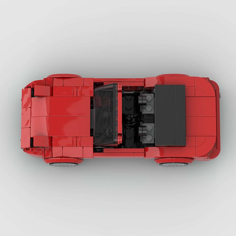 Set clasic de blocuri de construcție jucărie mașină super sport, potrivit ca cadou de ziua de naștere, Halloween, Crăciun și pentru colecție de decorare a casei