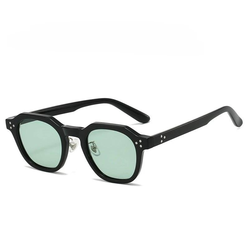 New TR9 Polygonal Sunglasses UV400 Advanced Street Photography Fashionable Retro Sunscreen Glasses