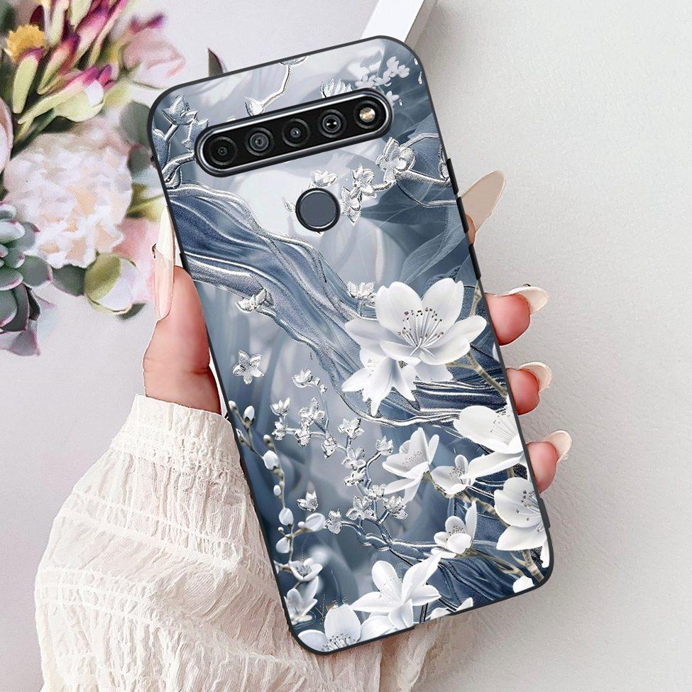 2020 For LG K41S LM-K410 Cover For LG K51S Case LM-K510 Luxury Butterfly Love Cute Cat Cool Handsome Lion Painted Black Silicone