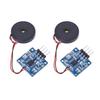 2 Stück Piezoelektrischer Vibrations-Tipp-Sensor-Modul AD DO Ausgang Einstellbare Empfindlichkeit Vibrationsschalter-Modul