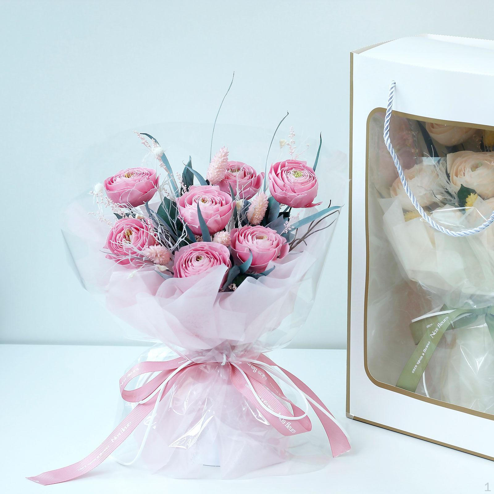 

Artificial Flowers Bouquet Centerpieces Floral Decoration Wedding for Dining рожевий