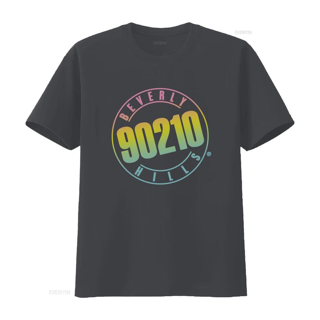 Beverly Hills 90210 Koszulka z Retro Logo do Modnych Codziennych vintage Prana Wygodna moda Unisex Uniwersalna Oddychająca homme