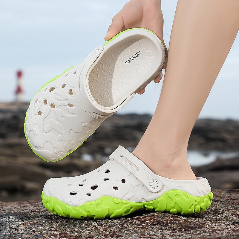 Men Slippers Summer New EVA Soft-soled Slides Sandals Indoor Outdoor Walking Beach Shoes Flip Flops Mens Shoes