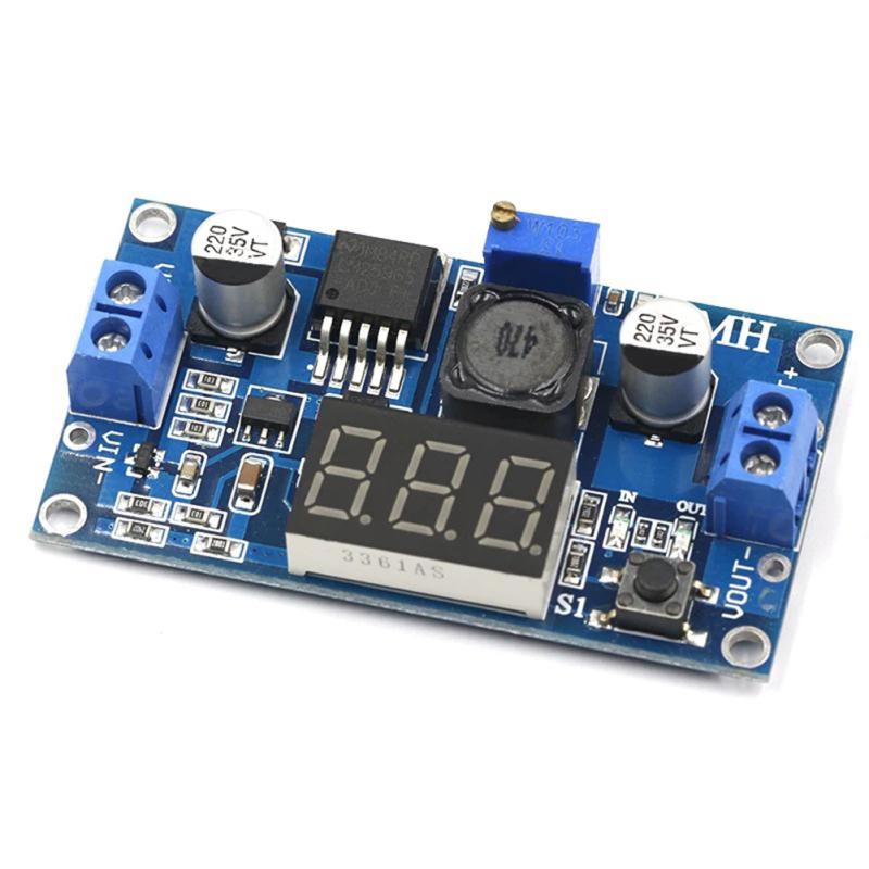 Voltmetre Ekranlı Dc-dc Ayarlanabilir Güç Kaynağı Modülü 2.5v ~ 40v ila 1.25v ~ 37v Voltaj Regülatörü