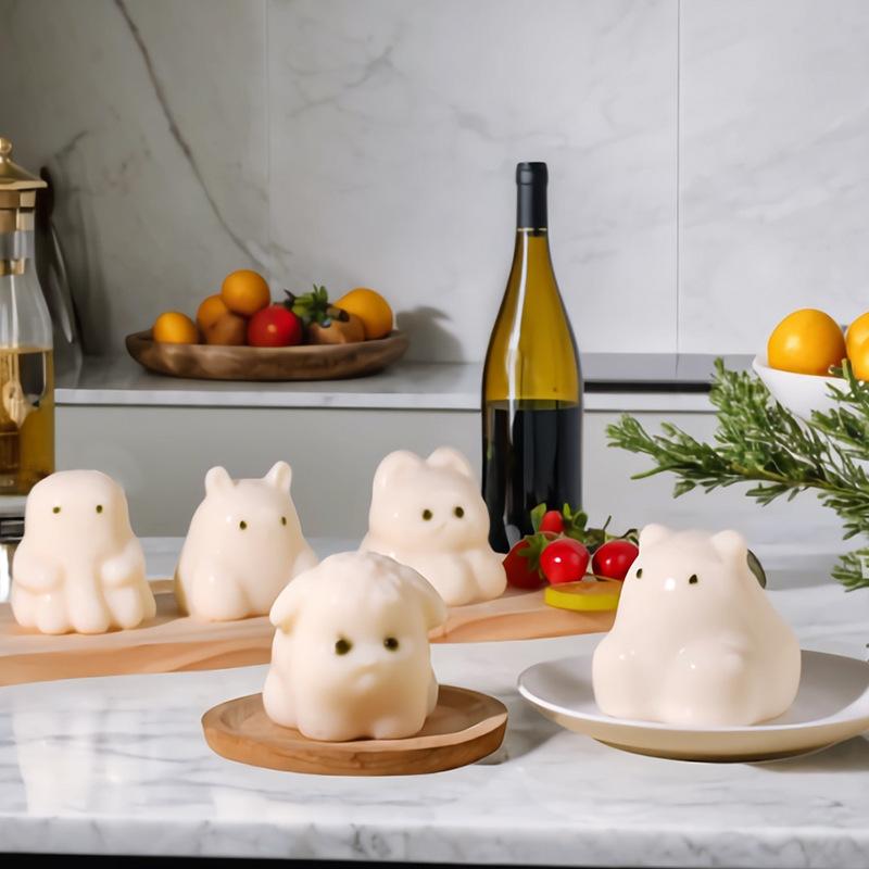 DIY Cartoon Dog Rabbit Jelly Mold Silicone Mousse Cake Pudding Custard Making Tool