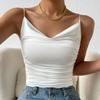 Ladies Summer Slim Temperament Swing Neck Knit Camisole Top