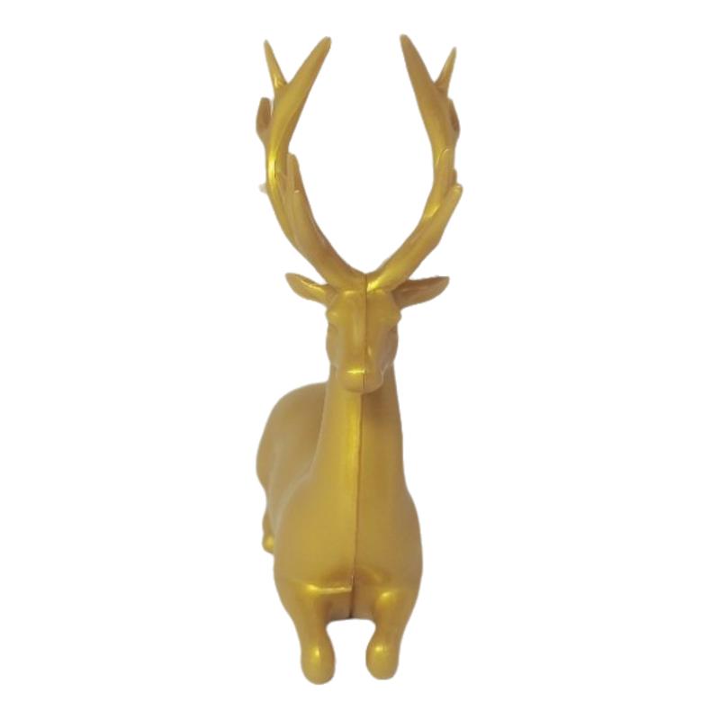 1Pcs Rustic Table Ornaments Christmas Reindeer Decor For Home Indoor Xmas Holiday Small Statue Reindeer Christmas Decoration