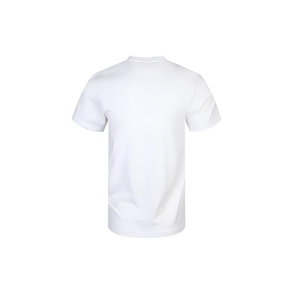 Adidas T Shirts Men's White Crew Neck Moderate Straight Fit FM6259