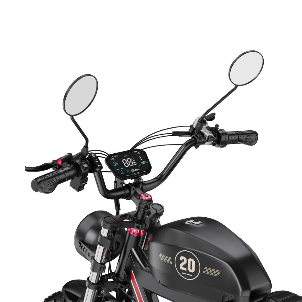 DUOTTS F20 E-Mountain Bike 52V72AH Battery 750W Motor All-Terrain Adult Electric Bicycle 20 Inch Fat Tires Electric Bike