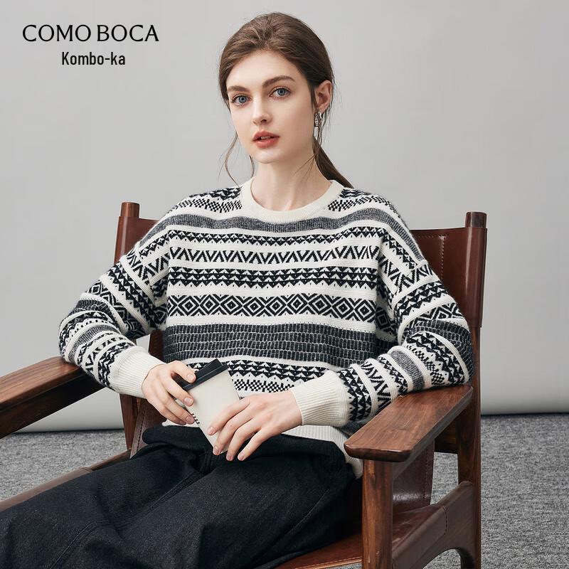 Commond Boca Women's Fair Isle Cashmere Sweater