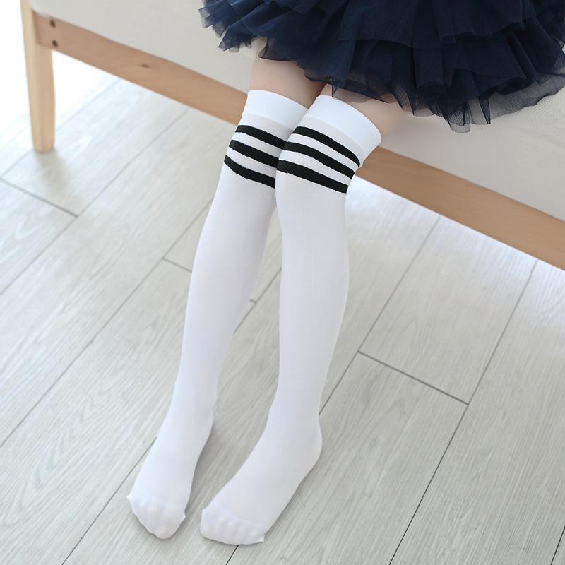 Children's Thigh-High & Mid-Calf Socks: Lightweight Spring/Summer Velvet, for Girls' Thigh-High and Boys' Calf Dance Performance.