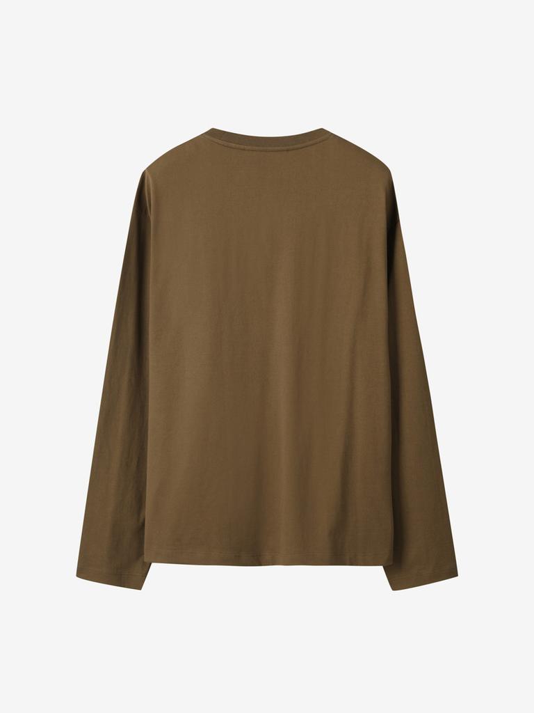LUVM Loose Fit Cotton T-Shirts_Brown