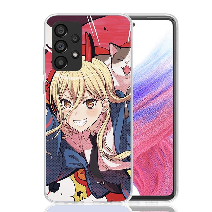 C-Chainsaw Mans Power Phone Case for Samsung Galaxy A52 A51 A50S A12 A22 A32 A72 A10S A30S A31 A71 Note 20 Ultra 10 Plus S10 Gal