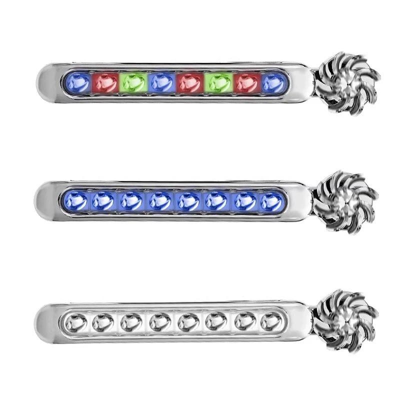 Windbetriebene LED-Tagfahrleuchten mit Kühlergrill-Warnblitz - Keine Verkabelung erforderlich