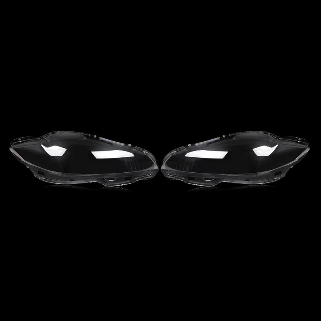 Pair Front Headlight Lens Cover Shell Clear For Jaguar XJ XJL 2010-2019