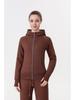 Women's Scuba Slim-fit Full Zip Fleece-lined Hooded Sweatshirt for Casual Sport & Yoga