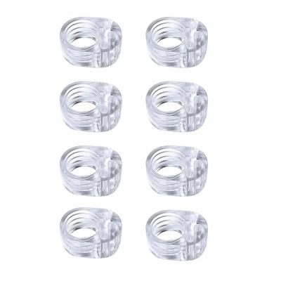 8pcs Door Stop Transparent Safety Supplies Silicone Door Handle Buffer Wall Furniture Protection Retainer Hardware Home