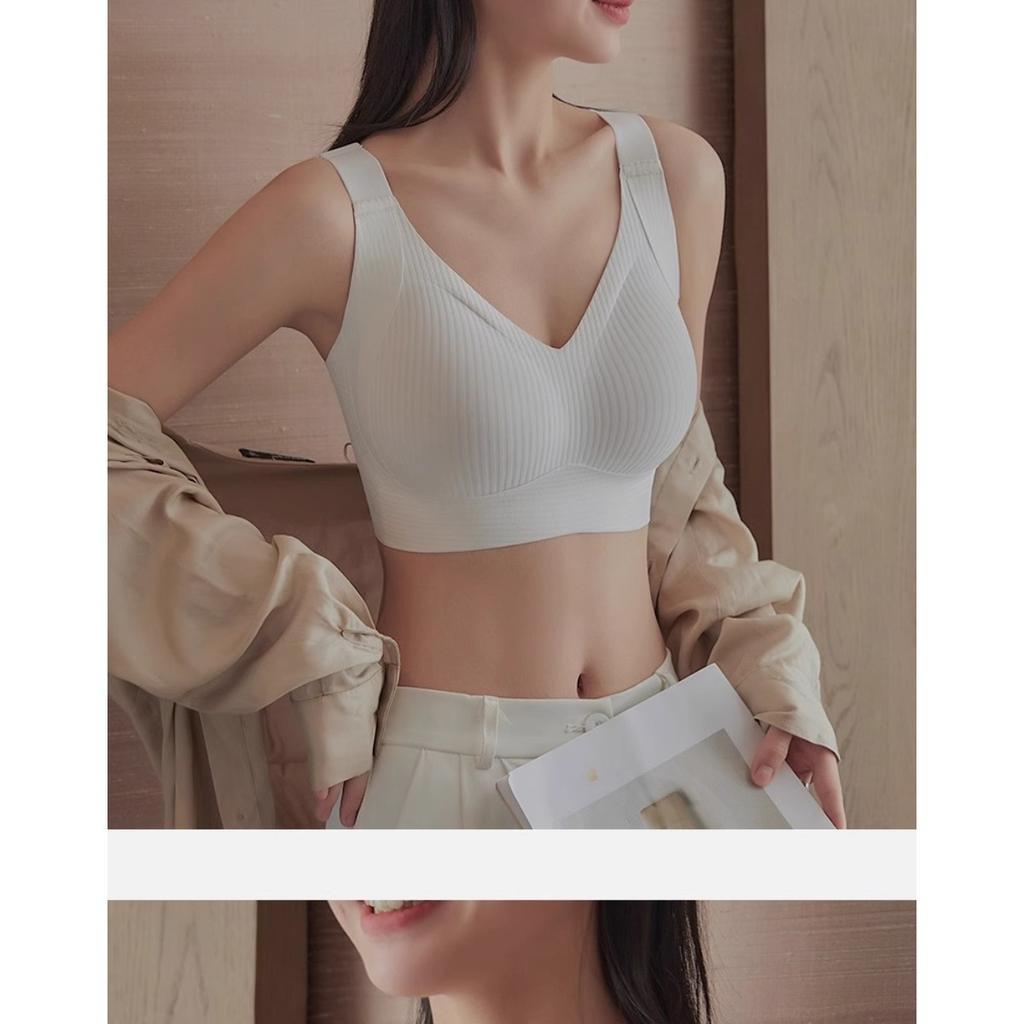 Women's New Seamless Minimizer Bra, Plus Size Adjustable Underwear, Anti-Sagging Side Support Full Coverage Smoothing Everyday Bra