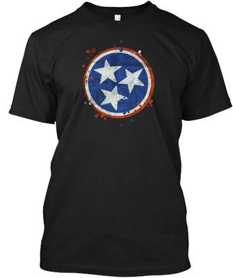 Camiseta Vintage Grunge de la Bandera del Estado de Tennessee EE. UU. Hecha en EE. UU. Tallas hasta 5XL Camiseta Unisex