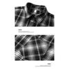 Men S Hong Kong Style Plaid Long Sleeve Casual Shirt Plus Size