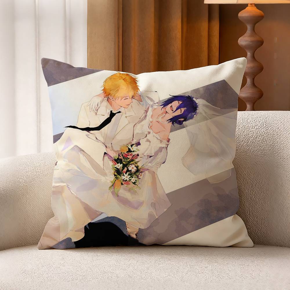 CChainsaw Man The Movie rReze Arc Pillow Case for Sofa Living Room Home office Decor Protective Cover
