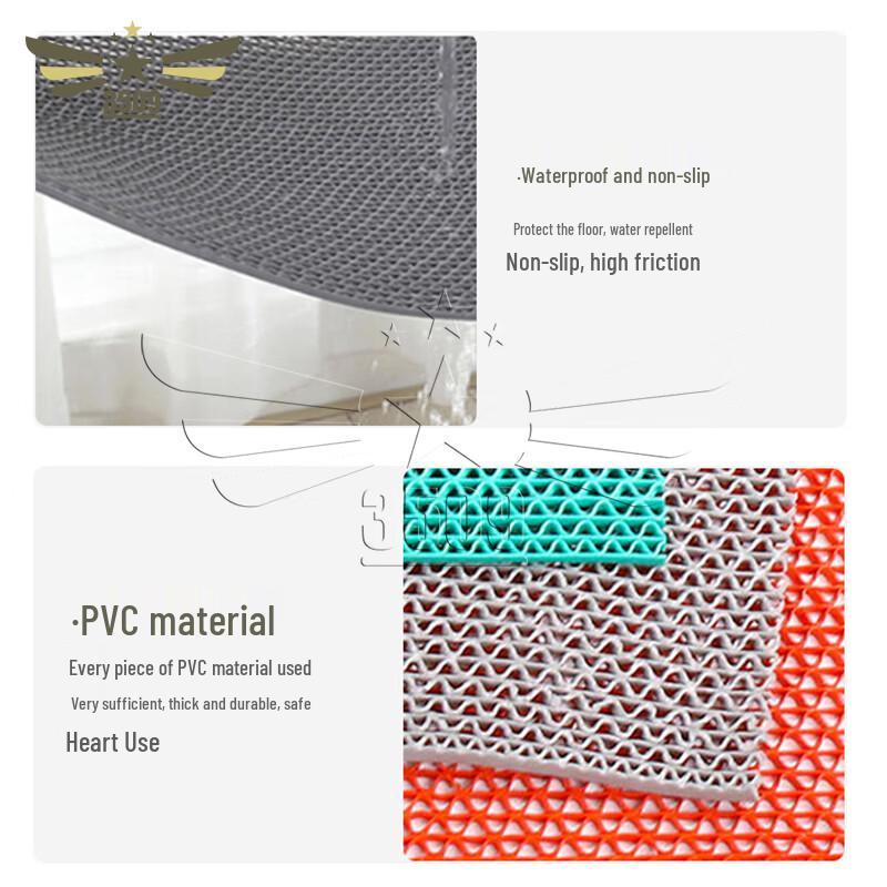 PVC S-Shaped Grid Non-slip Mat