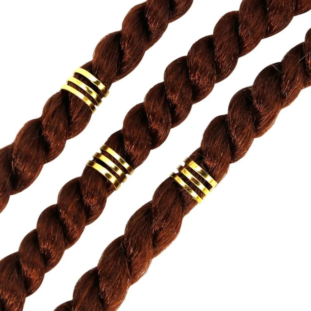 40pcs Dread Locks Hollow Out Hair Ring Hair Braiding Hair Braid Tubes Dreadlocks Beads Women