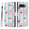 Oukitel C26 Painted Flowers Cartoon Flip Case with Card Slots for C5 2025