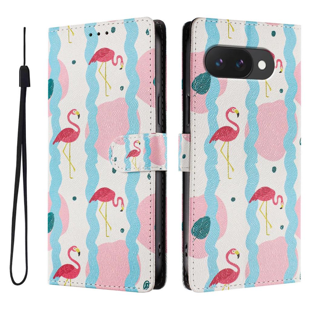 Oukitel C26 Painted Flowers Cartoon Flip Case with Card Slots for C5 2025