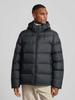 Winterjacke GANT Steppjacke Label-Patch schwarz