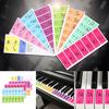 4 Pezzi Adesivi Nomi Note Tastiera Pianoforte Adesivi Tastiera Elettronica Etichetta Decalcomania Musicale Nota