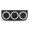 2inch Black Panel Water temp Fahrenheit/Celsius+Voltmeter+Oil press gauge PSI kg/cm² Mechanical Triple Gauge kit Yellow Light