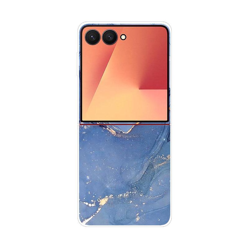 Luxury Transparent Phone Case For Samsung Galaxy Z Flip 7 Cases Hard PC Folding Cover For Galaxy Z Flip7 Shockproof Capa Fundas