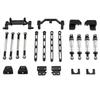 MN Model 82 Series Universal LC79 RC Car Modification, Front and Rear Metal Four-Link Suspension Kit