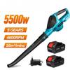 5500W Leaves High Power Brushless Electric Air Blower Cordless Portable Snow Leaf Blower Snow Dust Cleaning Power Tool