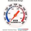 Accurate Stainless Steel Oven Thermometer for Electric/Gas Oven, Instant Read Kitchen Cooking Grill Smoker Thermometer 50-300°C/100-600°F)