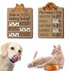 Pet Feeding Reminder Wooden Dog Task Tracker Board Rustic Pet