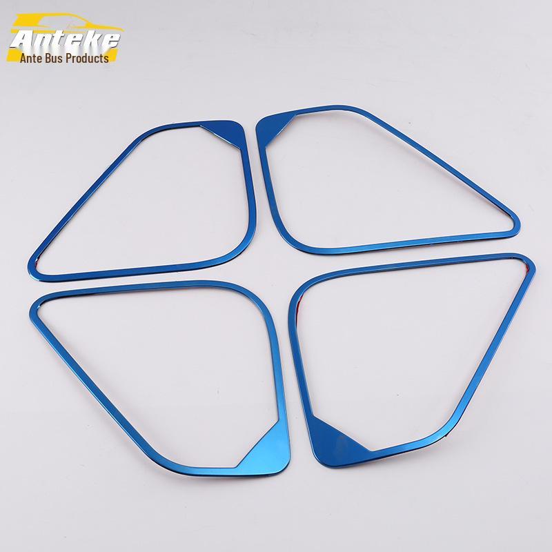 Tuda Auto Lautsprecherbox Dekorrahmen - Edelstahl Abdeckung für 18 Tuda Auto Audio Lautsprecher