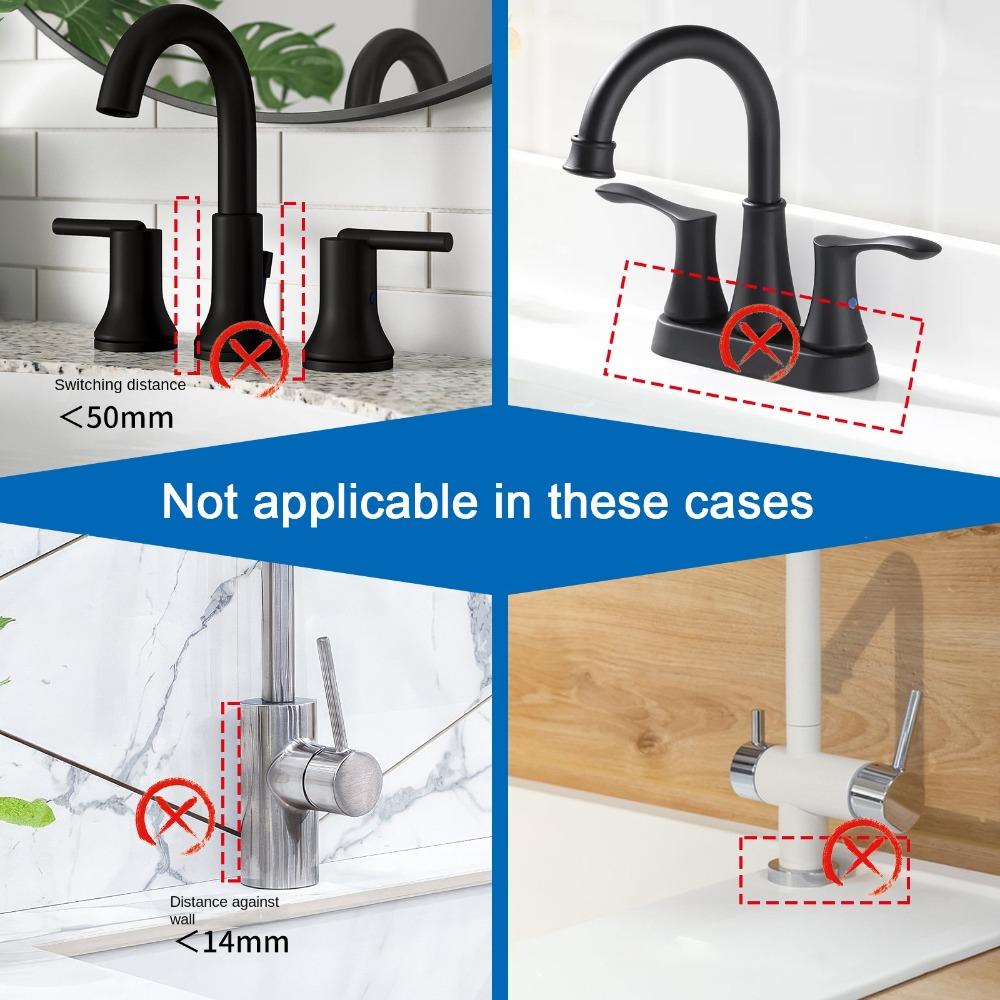 Silicone Diversion Drain Pad Heart Shape Drip Catcher Mat New Faucet Splash Plate  Bathroom