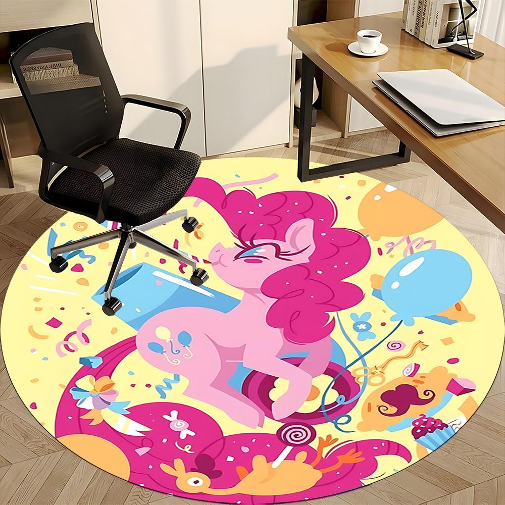 1pc My Little Pony Office Round Area Rug, Under Office Chairs Bedroom Living Room Home Decor A1022237