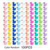 62KD Set of 100 Miniature Duck Multi Colored Resin Figures for Garden and Landscape
