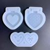 Heart Shaped Picture Frame Mold Silicone Keychain Mold Heart Phone Pendant Mold