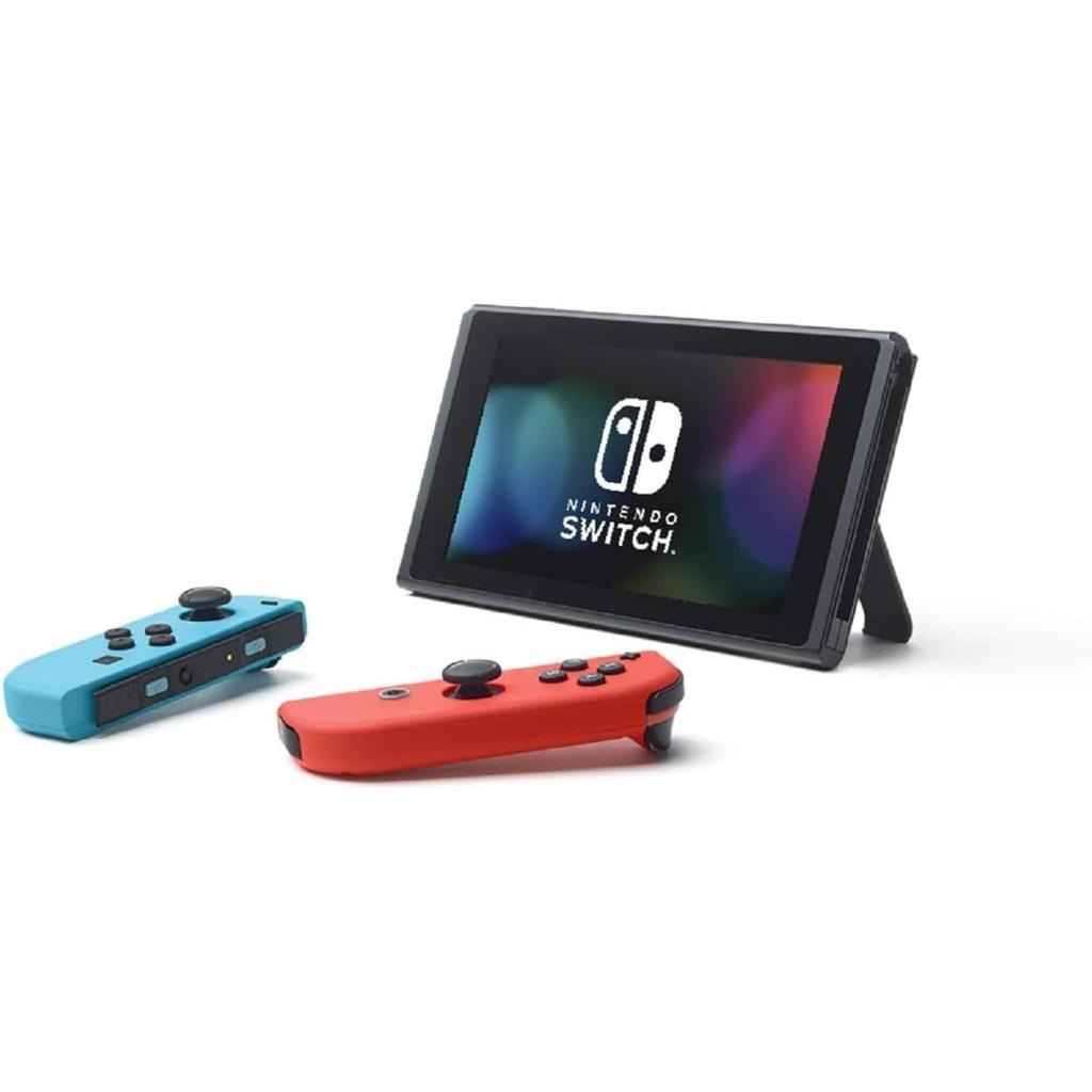 Refurbished Nintendo Switch Console with Neon Blue and Neon Red Warranty Joy-Con (L) (R) (HAC-S-KABAA) - 180-Day