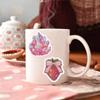 50PCS Rose Pink Stickers Cartoon Doodle Designs Decorate Laptops, Phones, Luggage, and Water Bottles Waterproof Stickers